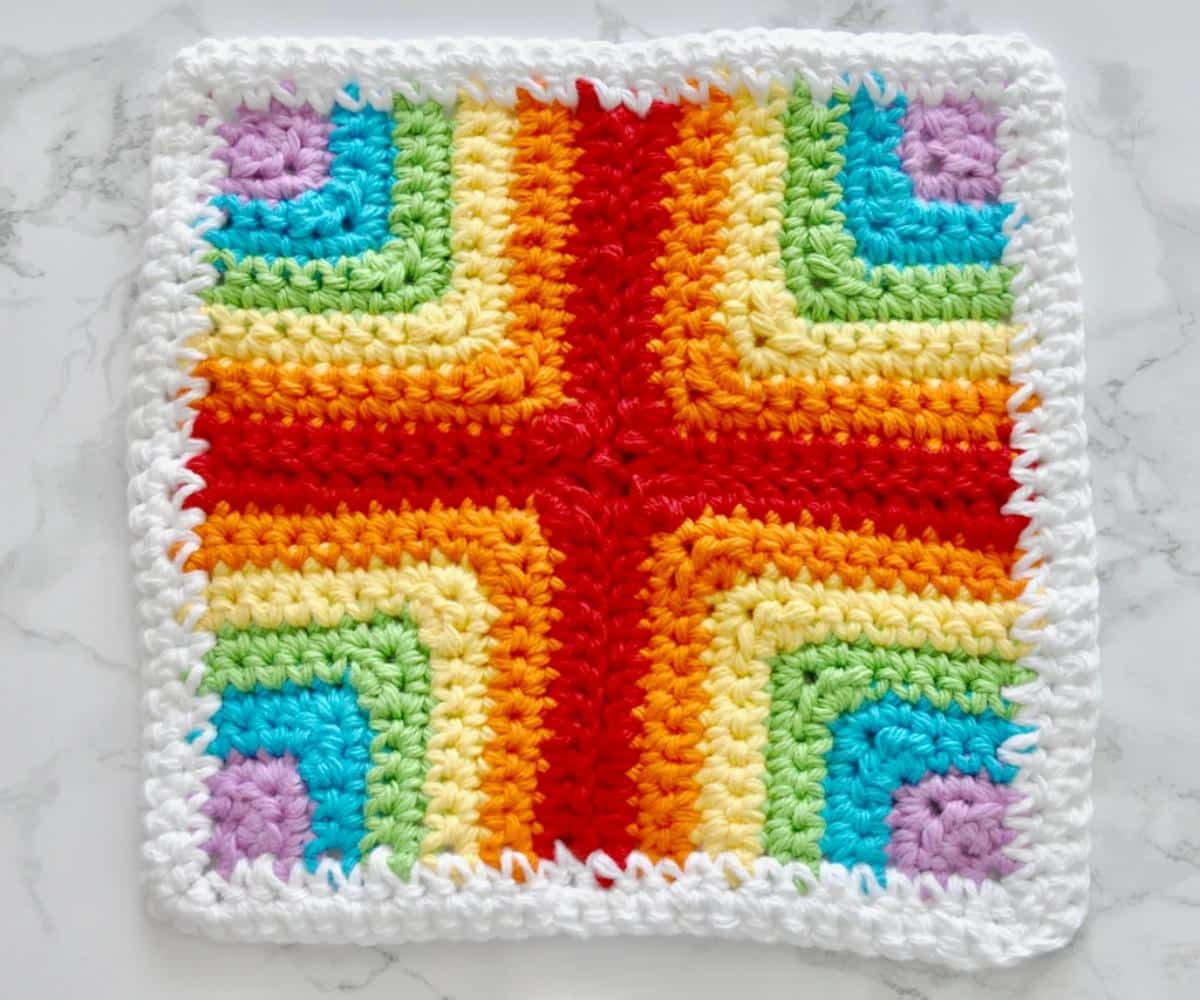 Pieced Crochet Dishcloth