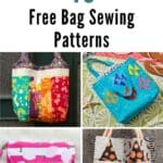 40 Free Bag Sewing Patterns pinterest image.