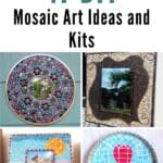 47 DIY Mosaic Art Ideas and Kits pinterest image.
