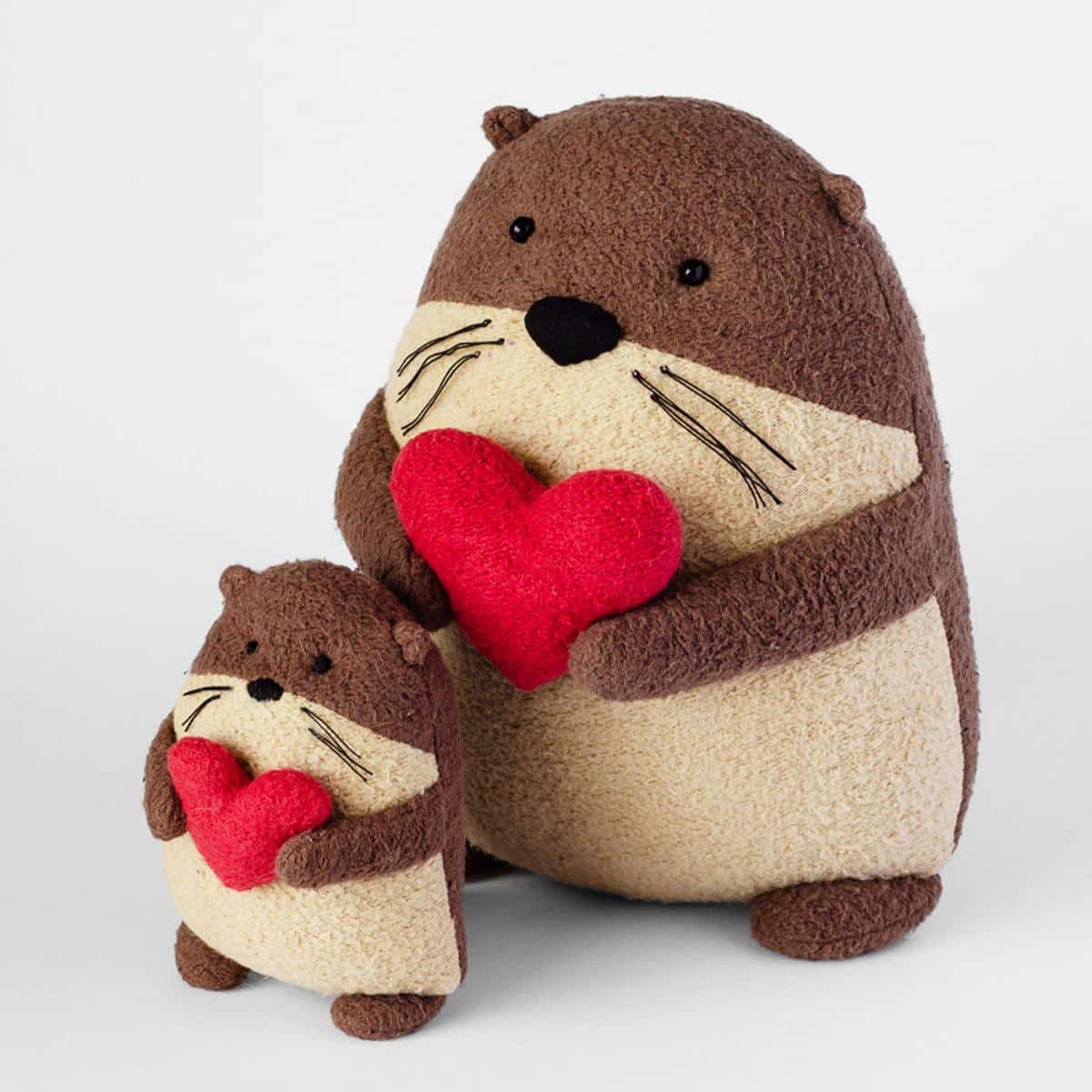 Squeakers the Otter plush toys.