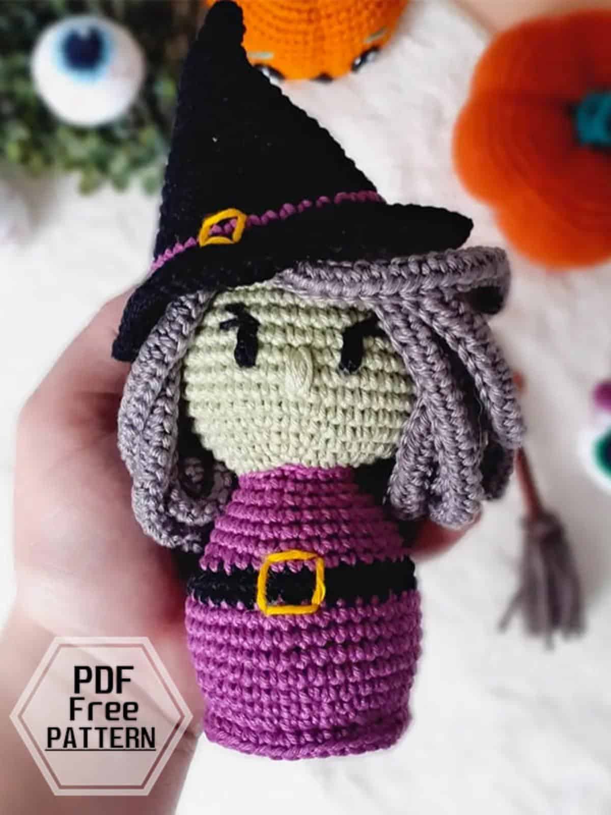 Little Witch Crochet Doll
