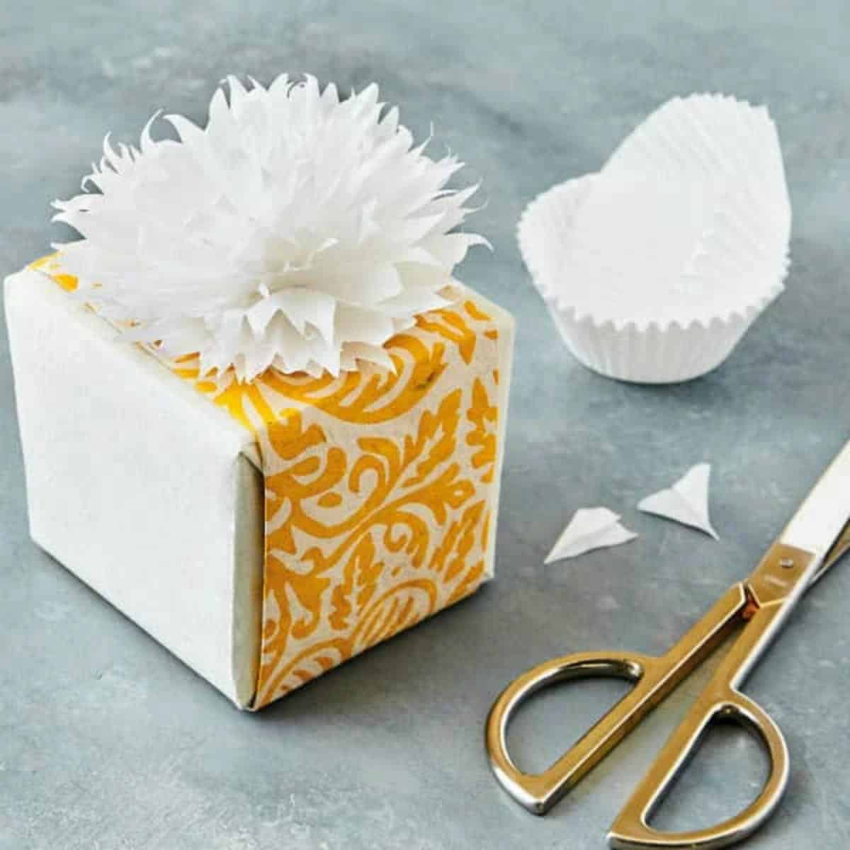 Cupcake Liner Flower From the Soul of Gift Wrapping