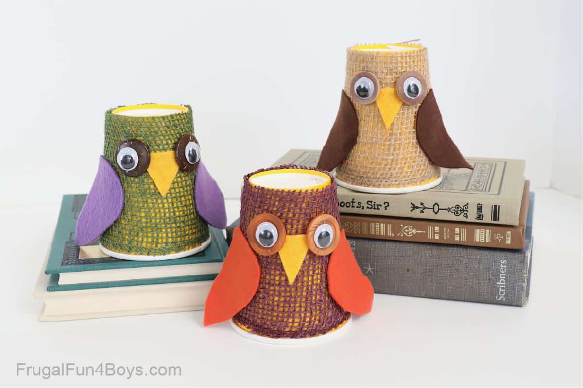 Adorable Paper Cup Owl Craft