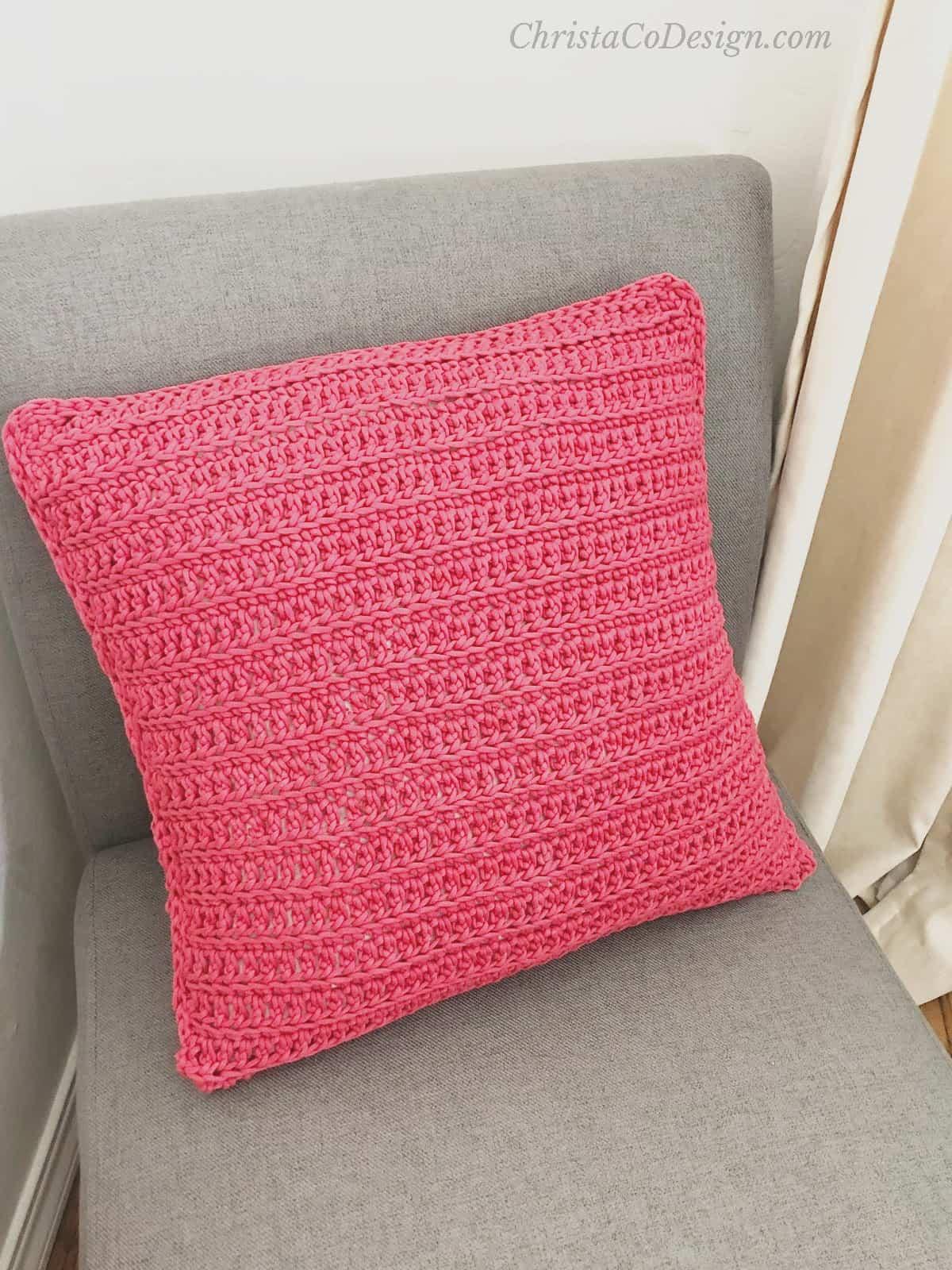 Envelope Crochet Pillow