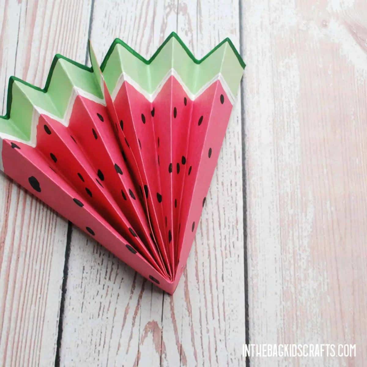 Easy Watermelon Paper Craft