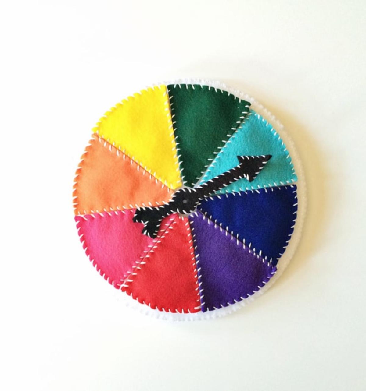 DIY Felt Color Wheel To Teach Kids Colors