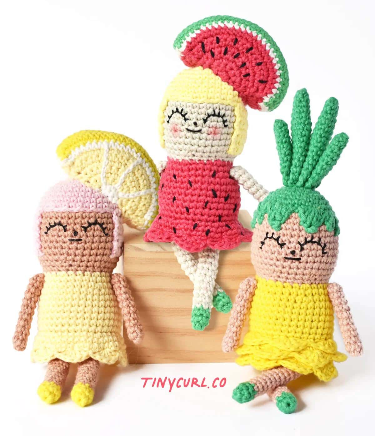 Crochet Fruit Girls Amigurumi Dolls