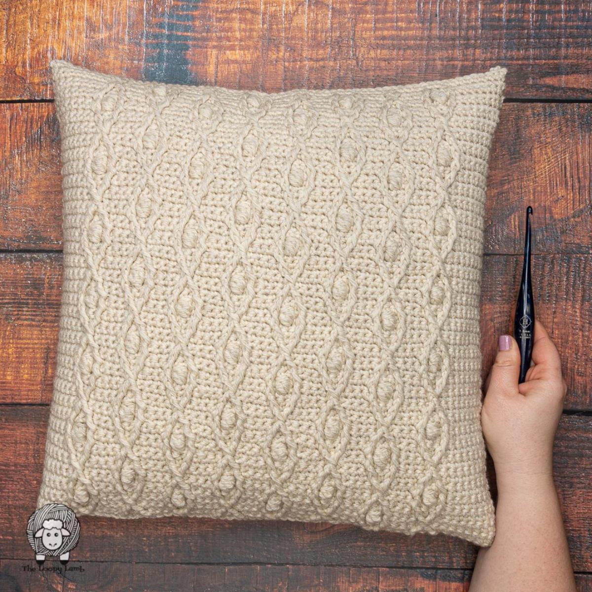Crochet Throw Pillow