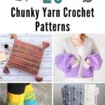 26 Chunky Yarn Crochet Patterns pinterest image.