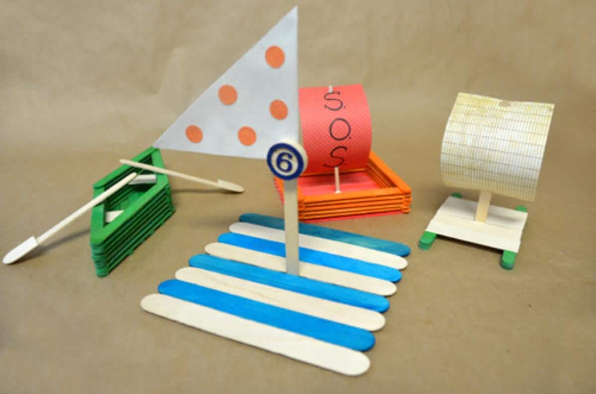 3 Designs Of Popsicle Boat Craft