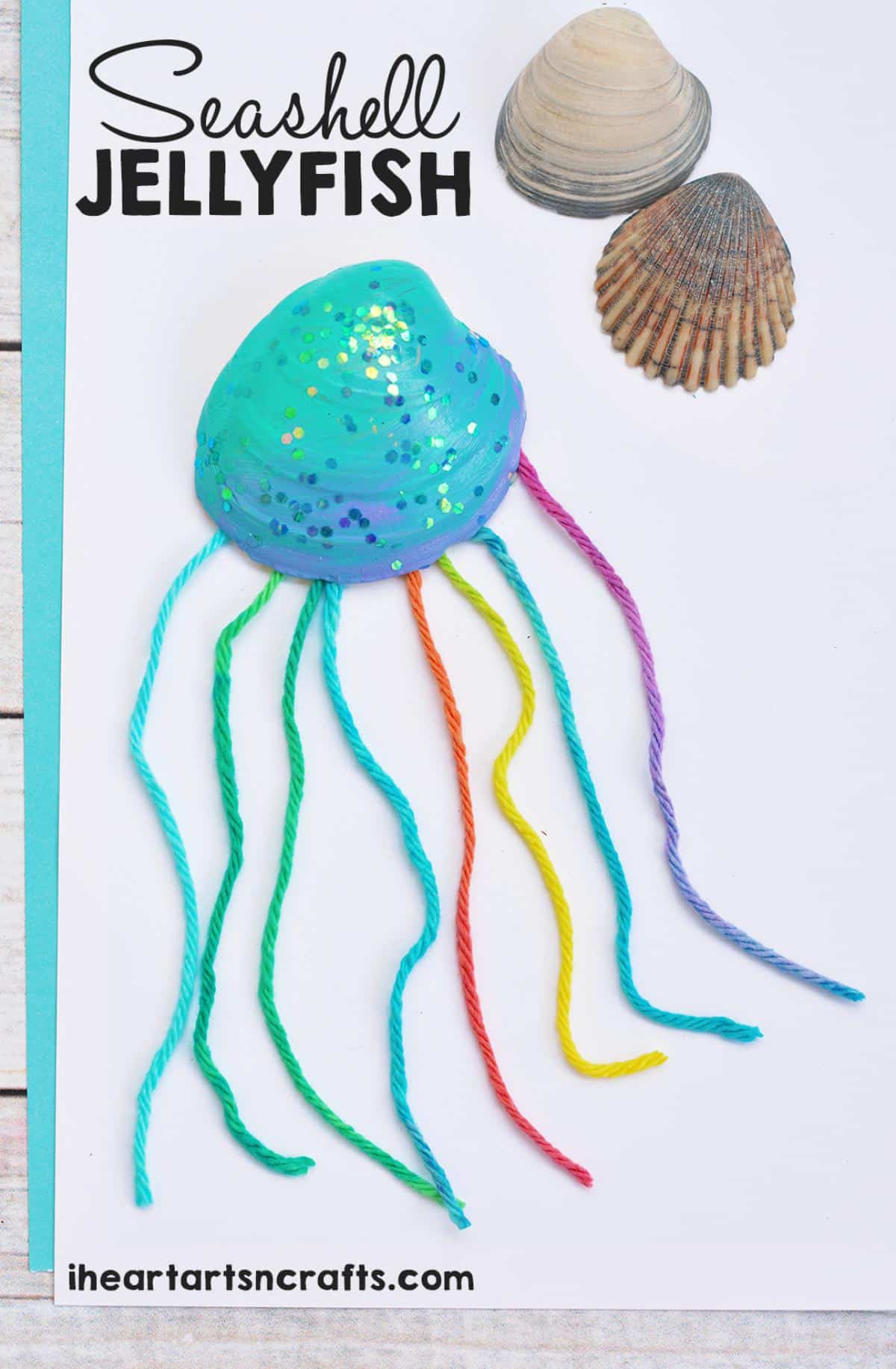 Seashell Jellyfish Craft for Kids