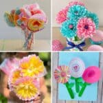 DIY cupcake liner flowers