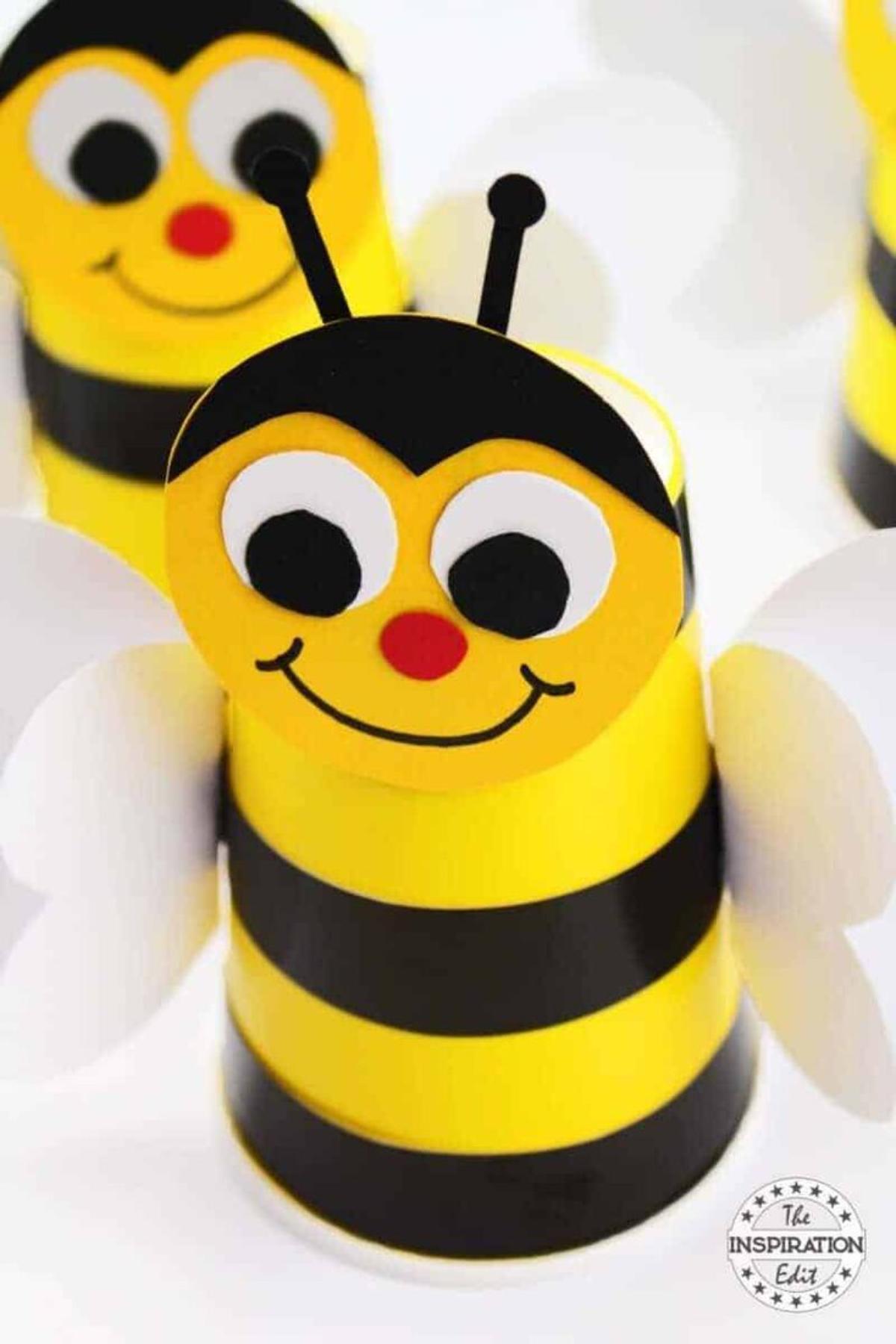 Paper Cup Preschool Bumble Bee Craft