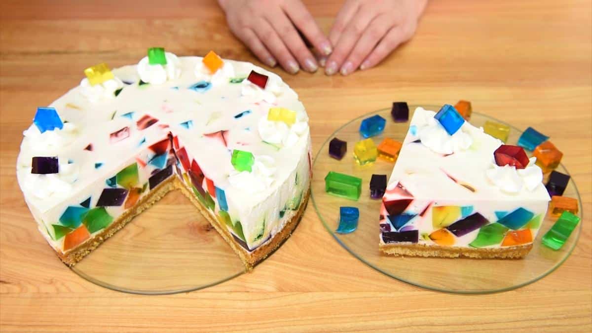 Creative Rainbow Jello Cake