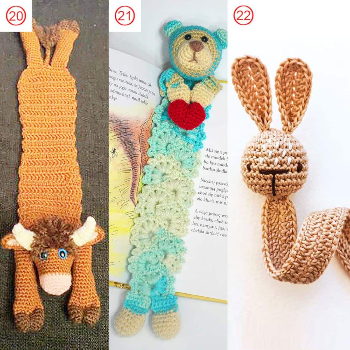 Handmade Knitted Bookmarks