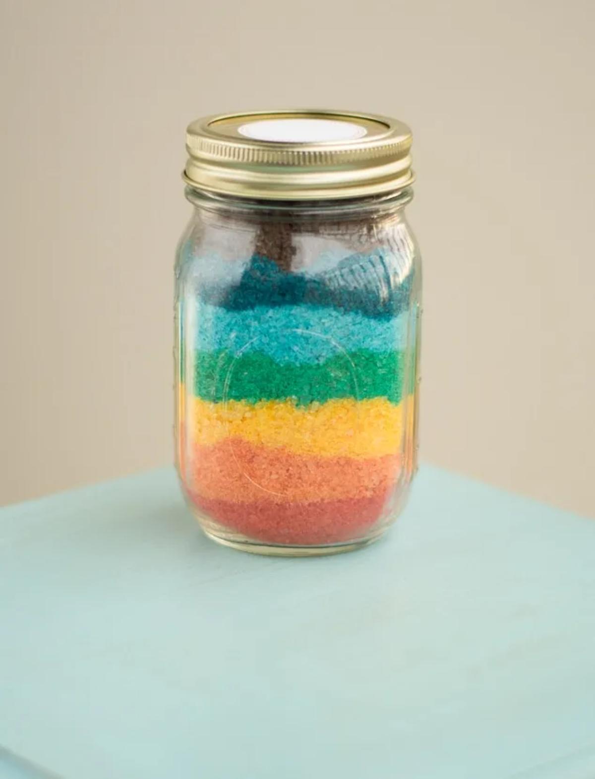 Rainbow Homemade Bath Salts