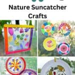 35 Nature Suncatcher Crafts pinterest image.