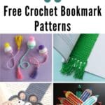36 Free Crochet Bookmark Patterns pinterest image.
