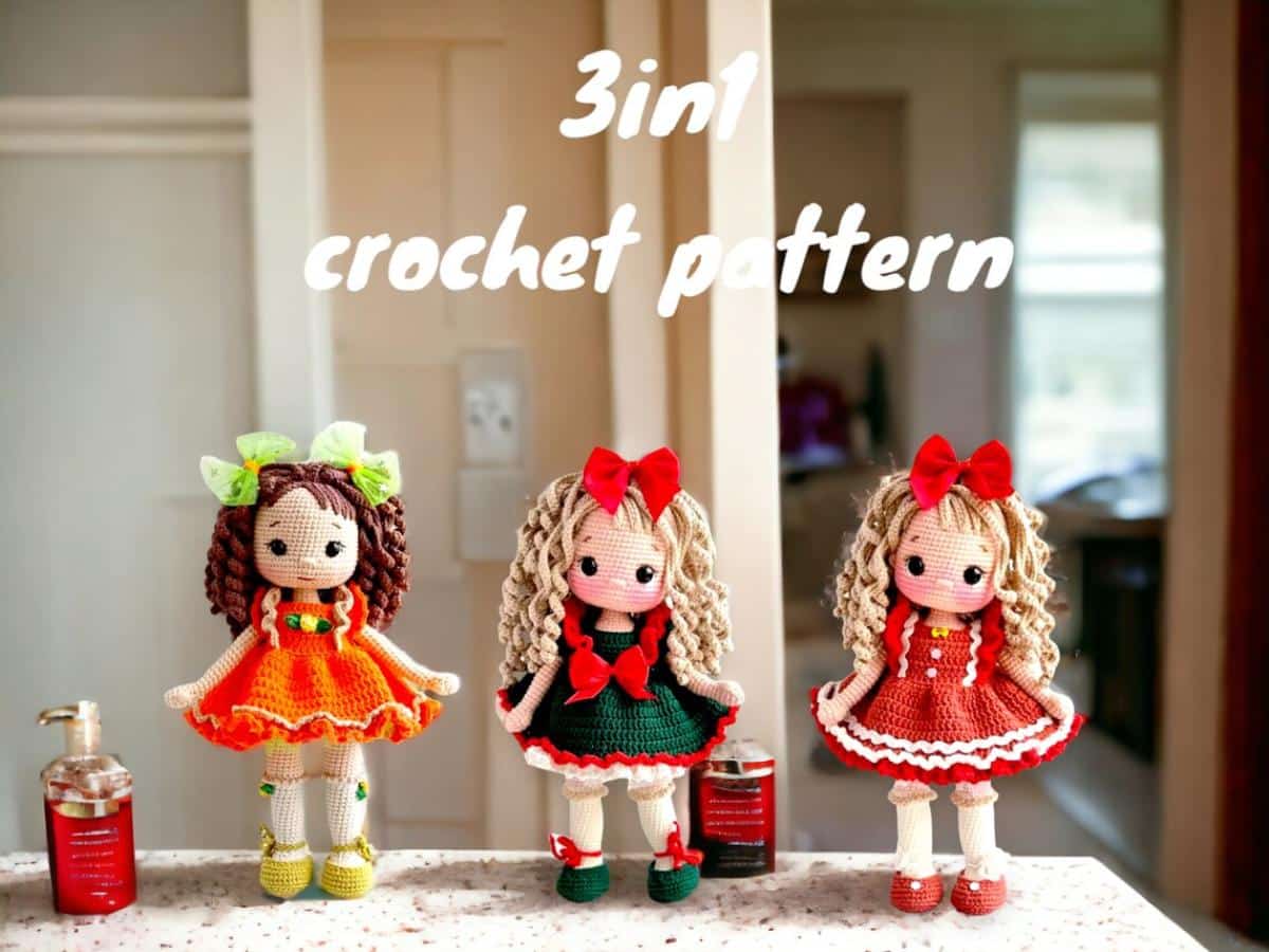 3-in-1 Crochet Doll Pattern