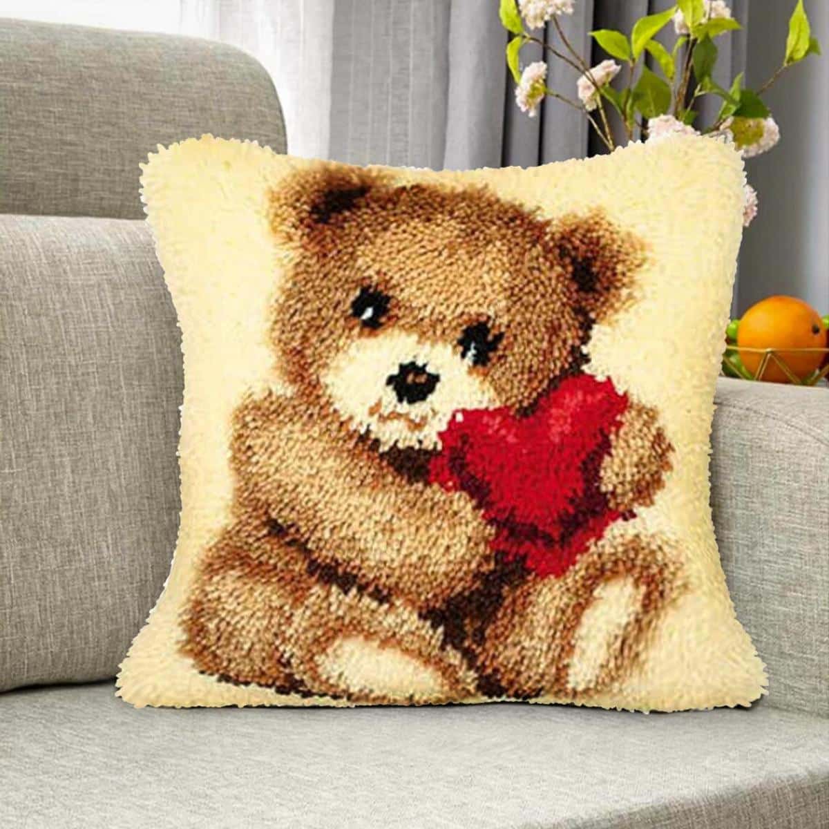 Winnie Latch Hook Pillow