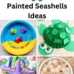 39 Painted Seashells Ideas pinterest image.