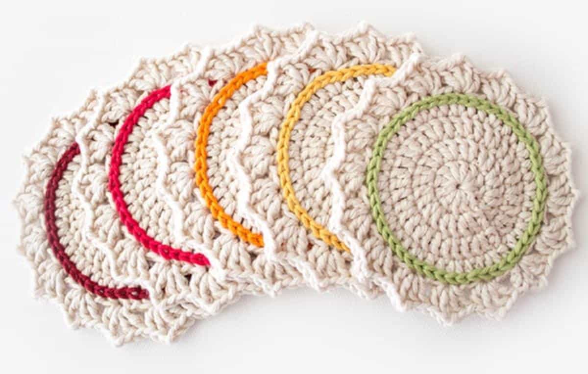 Ombre Crocheted Coasters