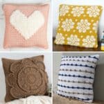 4 Crochet Pillows