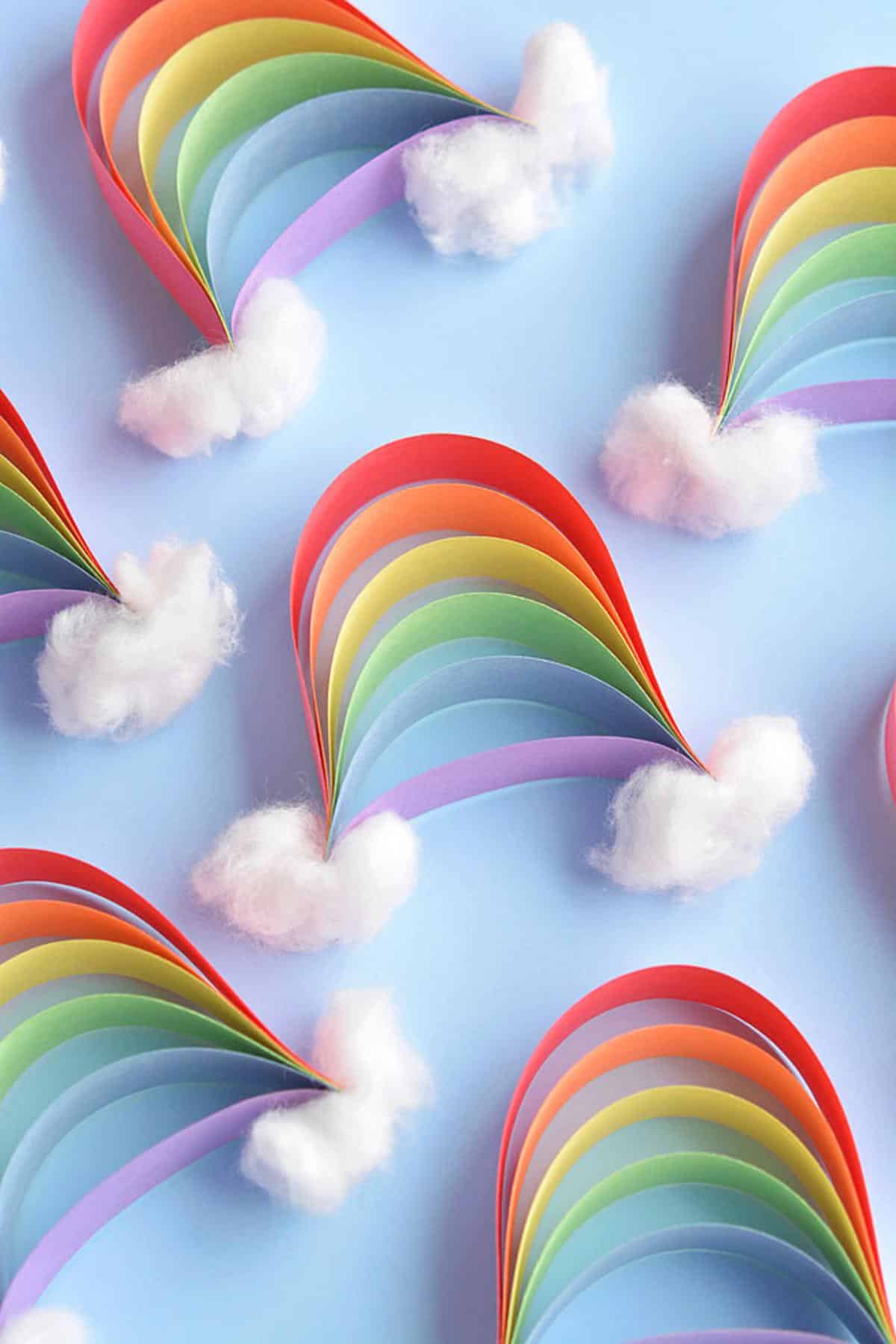 Paper Strip Rainbows