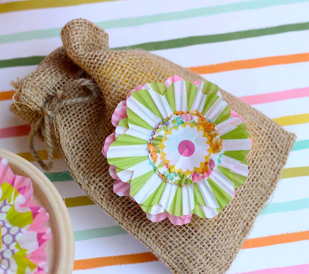 DIY Cupcake Liner Flowers