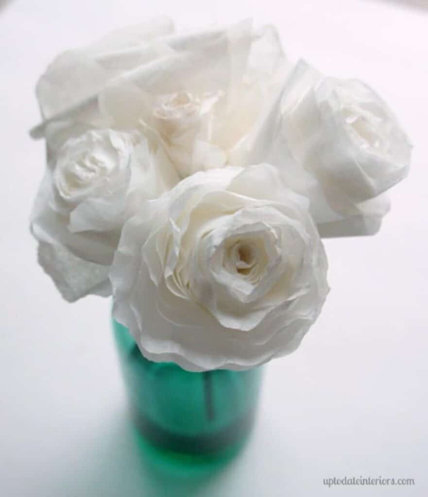 Simple Coffee Filter Roses 37 Coffee Filter Flowers Ideas, Sets, and Tutorials - DIY & Crafts