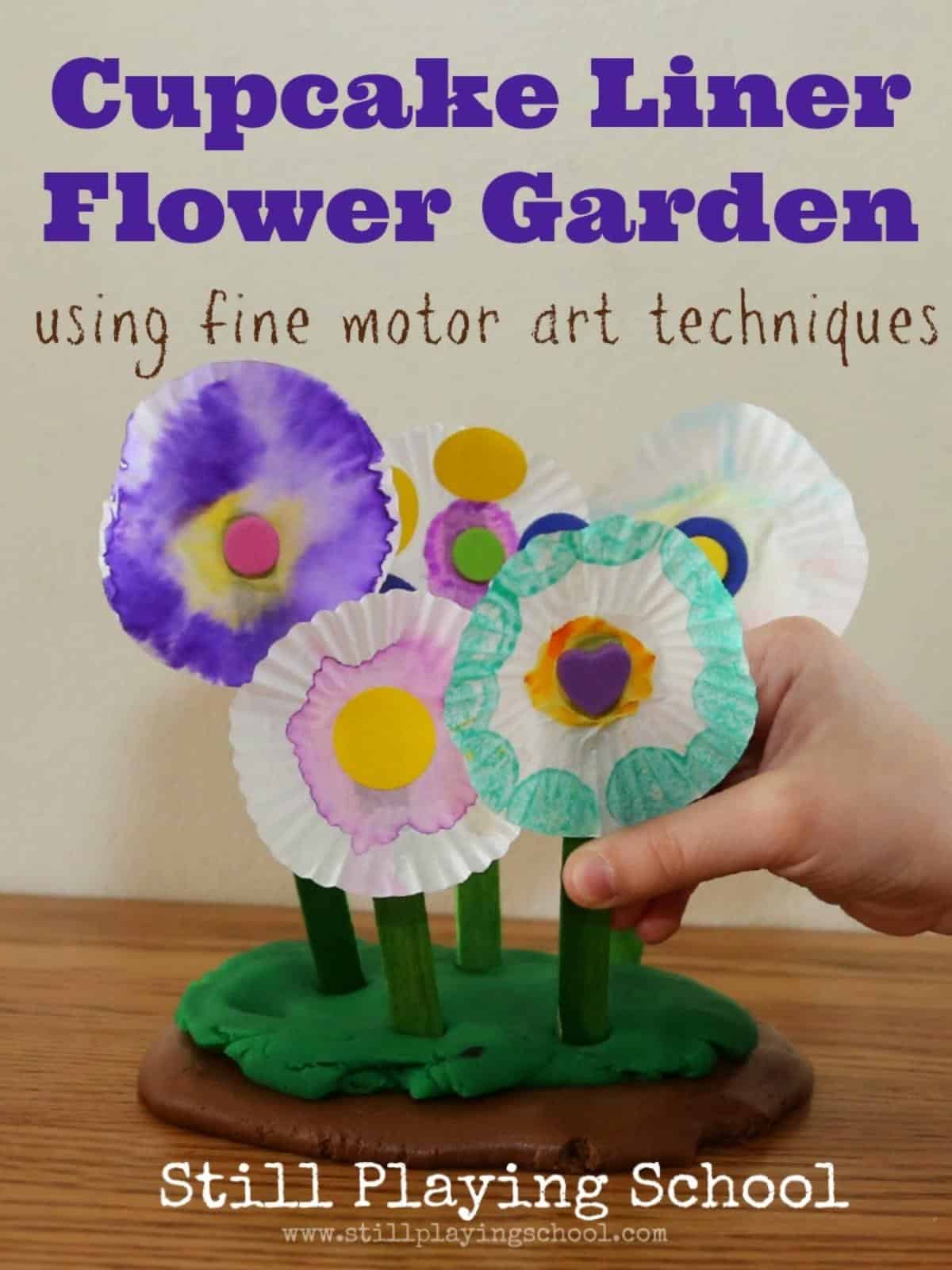 Cupcake Liner Flower Craft With Your Kids