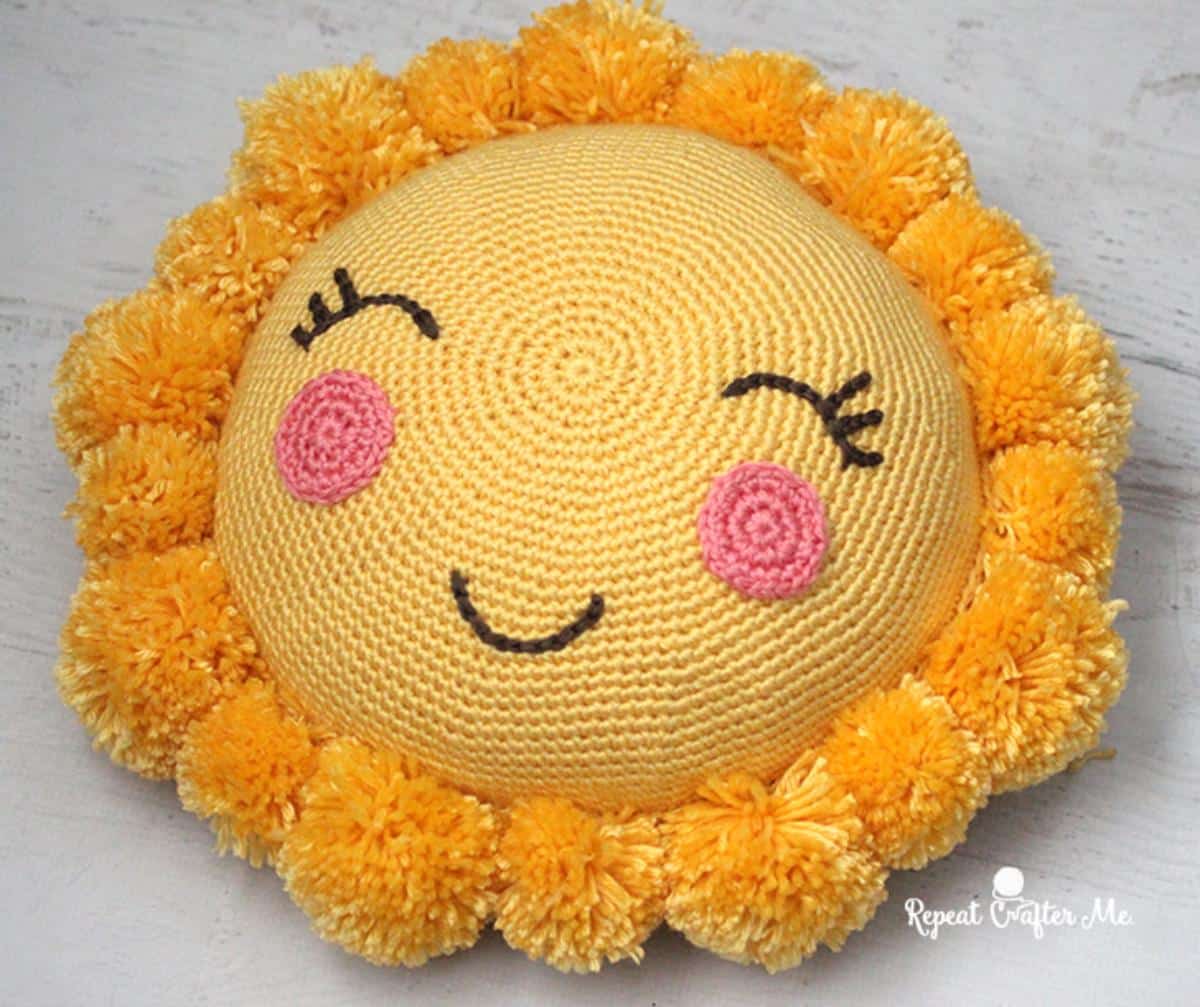 Pompom Sunshine Pillow