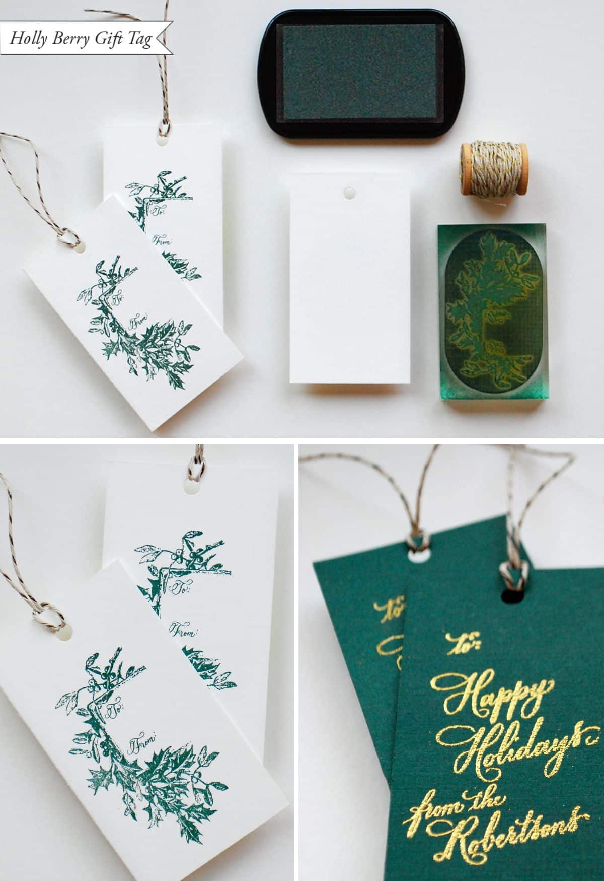 Embossed Gift Tags