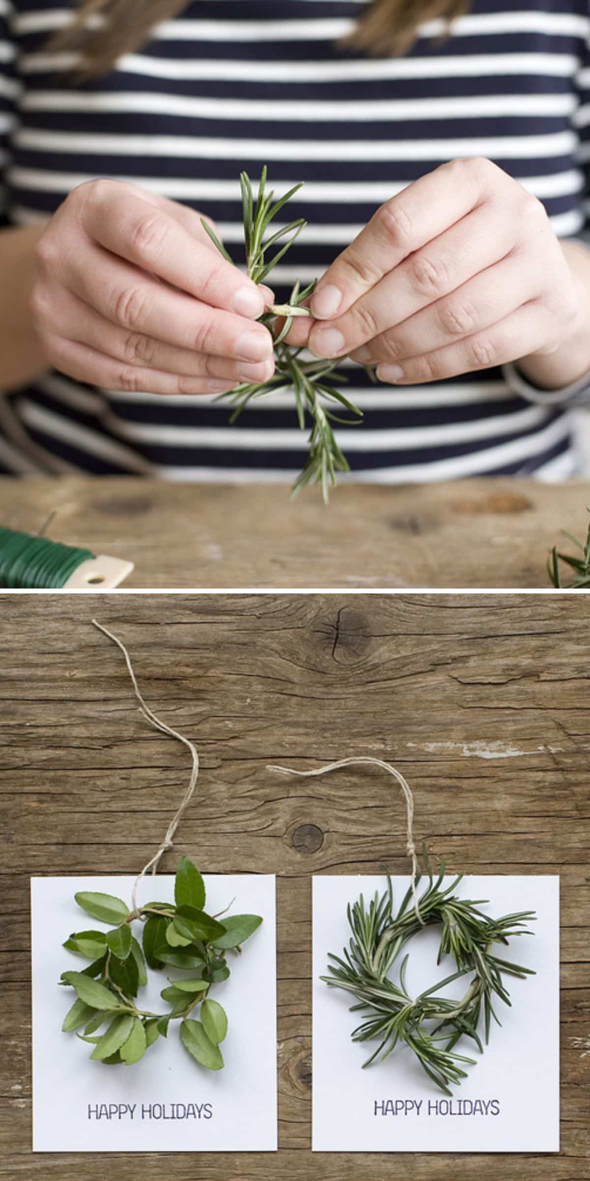 Mini Wreath Tags